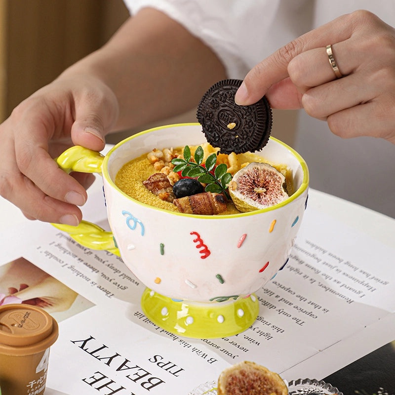 Adorable Star and Flower Ceramic Water Bottle Single Piece|Home & Kitchen