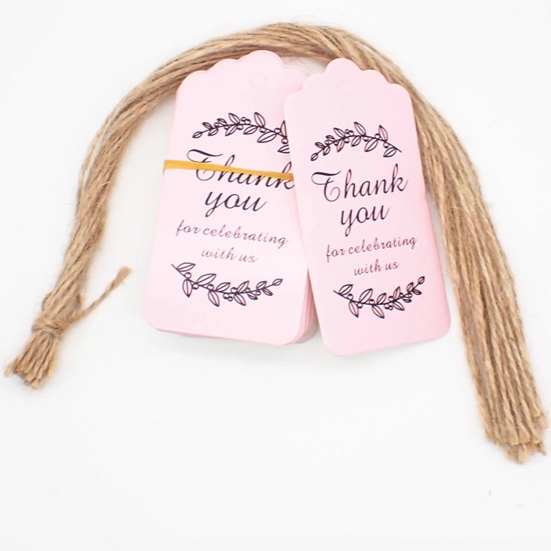 300 Pieces Thank You Tags for Full Moon Wine Party Kraft Paper Love Invitation Labels|Party Supplies & Invitations