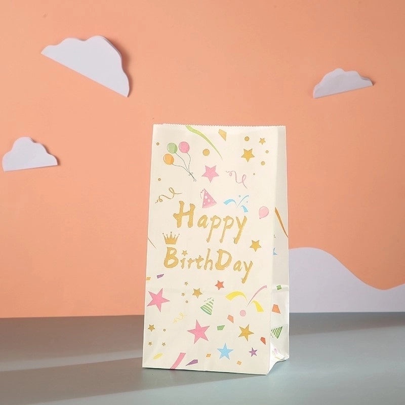 24 Pieces Birthday Party Gift Bags with Cute Letter Design|Party Supplies