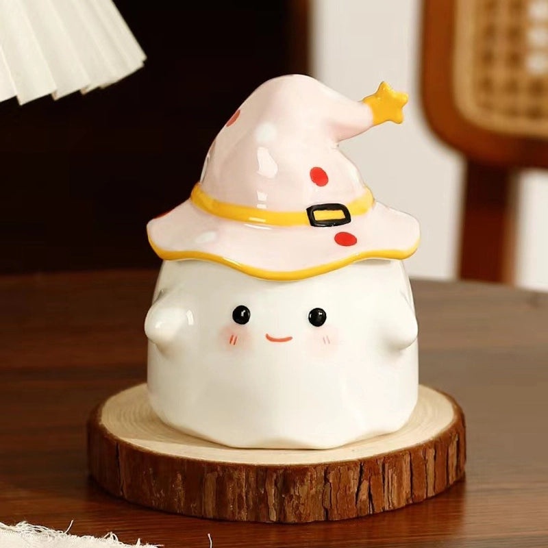 Spooky Halloween Ghost Ceramic Coffee Mug | Home & Kitchen Mugs