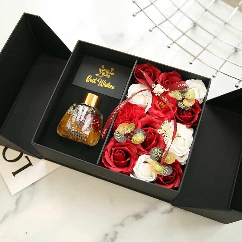 Romantic Valentine’s Day Rose Soap Flower Gift Set|Artificial Flowers