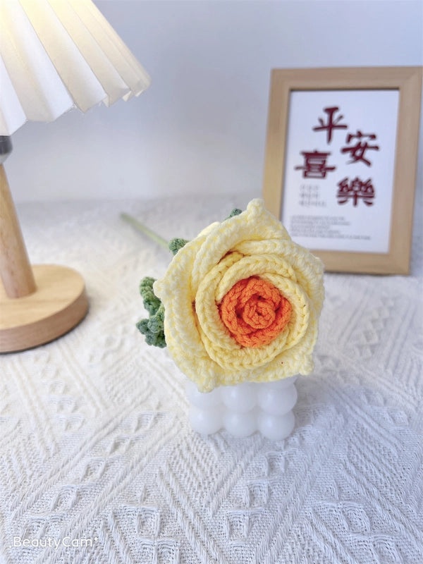 Elegant Lady Flower Yarn Artificial Blooms|Home Decor Artificial Flowers