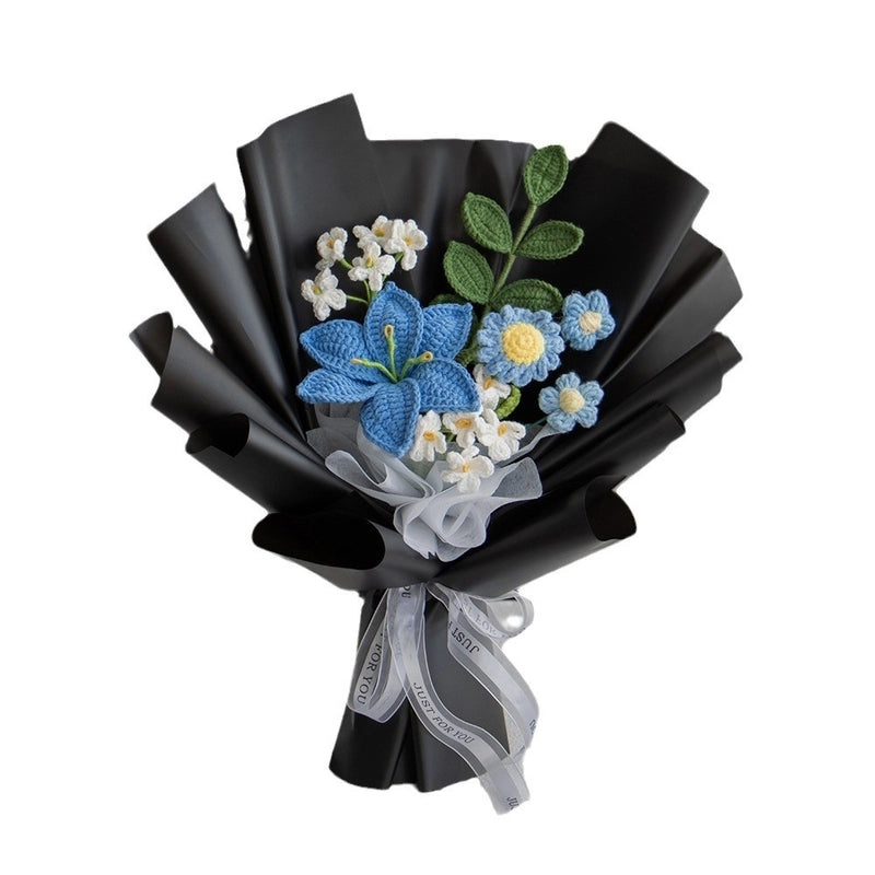 Vibrant Handcrafted Yarn Flowers for Decoration|Home Decor & Craft Supplies