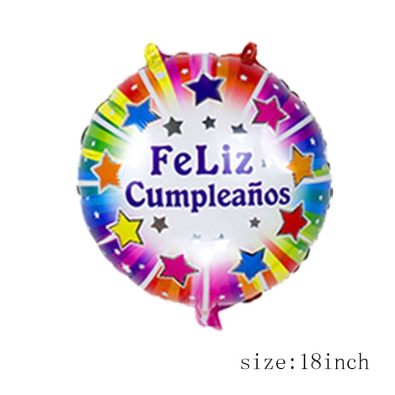 50 Pieces Birthday Party Balloons Aluminum Foil Letter Star Heart Shapes | Party Supplies Balloons|生日派对气球