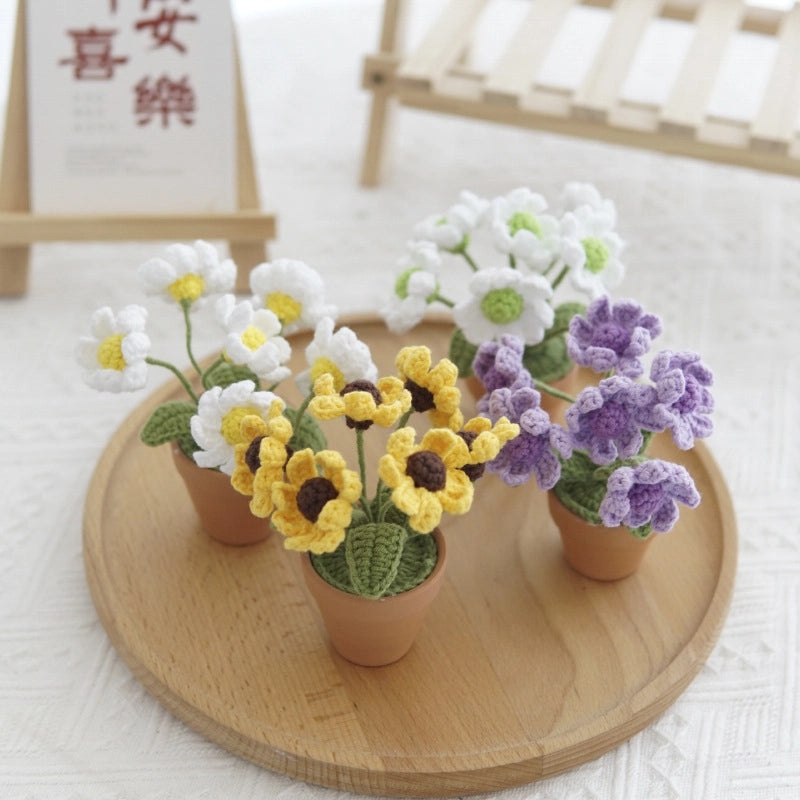 Casual Cute Flower Artificial Plants Combed Cotton Imitation Flowers for Home Decor|Home Decor Artificial Flowers