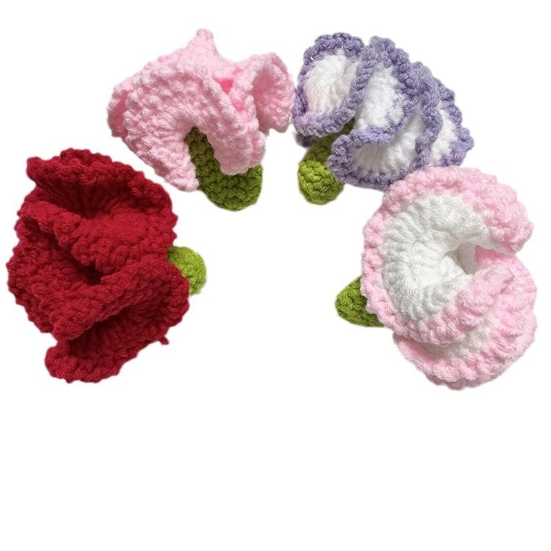 Minimalist Sunflower Heart-Shaped Rose Yarn Artificial Flowers|Home Decor Artificial Flowers