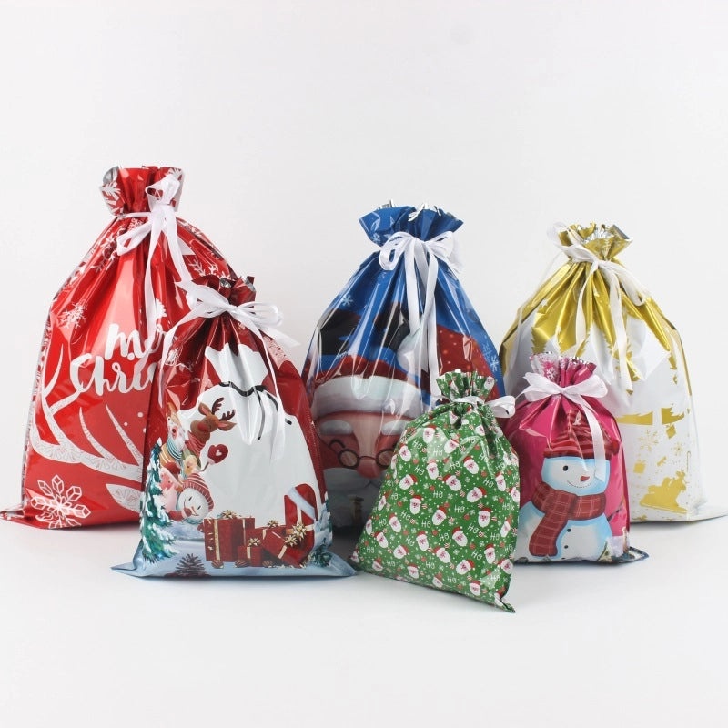 Cute Santa Claus Christmas Gift Bags for Family Party | Holiday Decorations