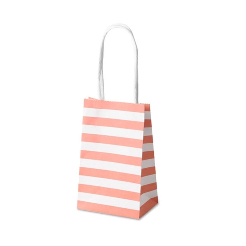Charming Striped Paper Gift Bags for Parties | Party Supplies