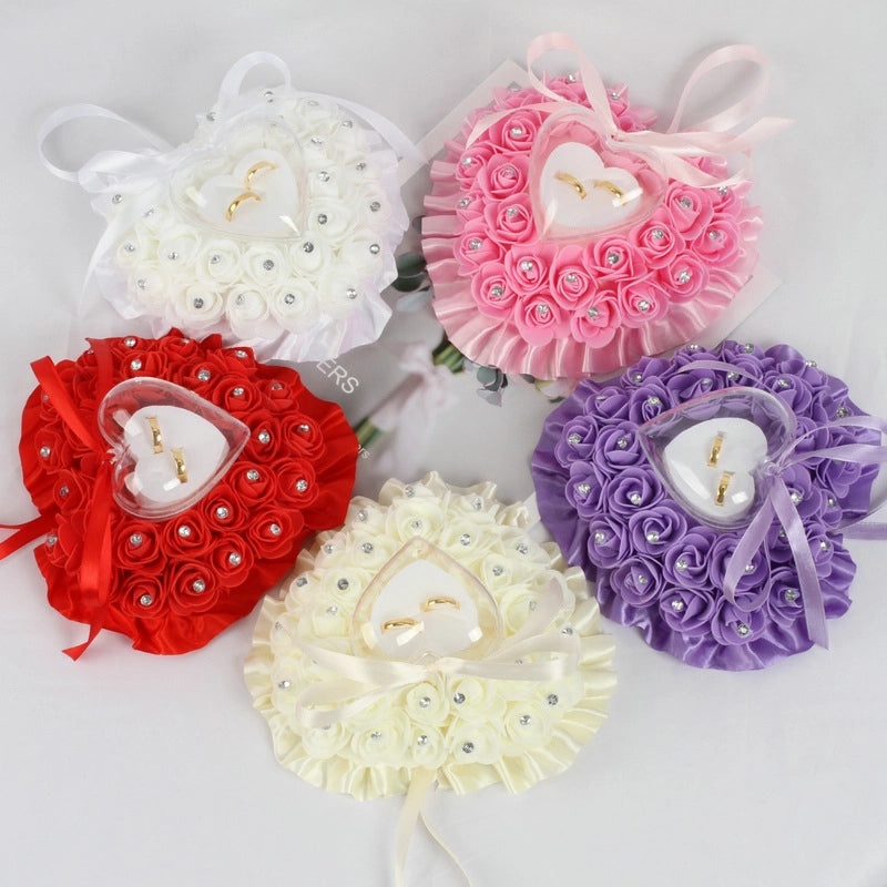 Heart Shaped Foam Flower Bouquet Artificial Flowers for Home Decor|Artificial Flowers & Plants