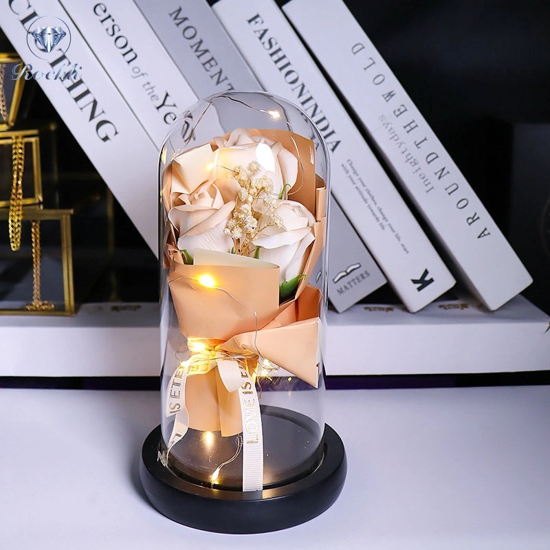 Romantic Flower Soap Gift for Teachers' Day | Artificial Flower Decorations | Casual Elegant Floral Present | Home & Living Decor | Gifts