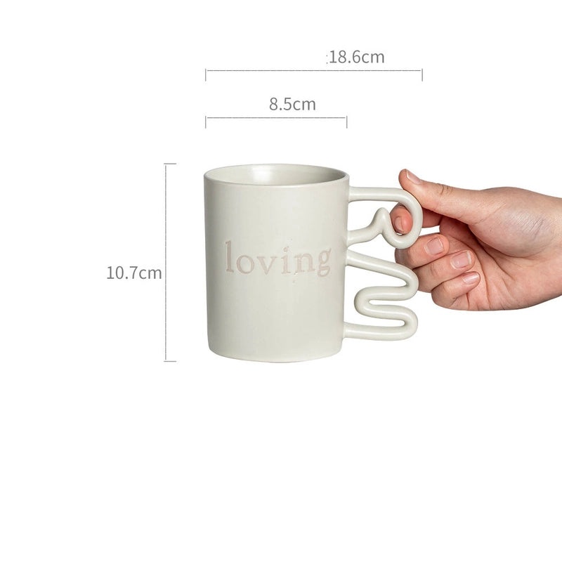 Vintage Floral Ceramic Coffee Mug 1 Pc|Home & Kitchen > Drinkware > Mugs