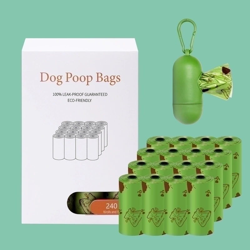 Biodegradable Dog Poop Bags with Dispenser | Pet Supplies