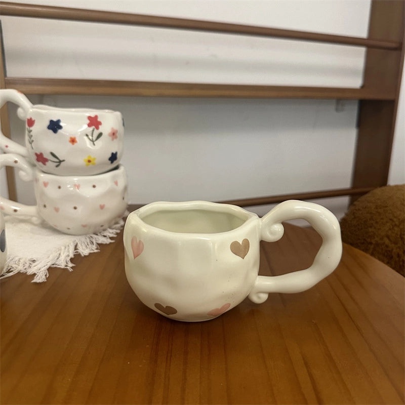 Charming Floral Ceramic Coffee Mug Single Piece|Home & Kitchen Mugs