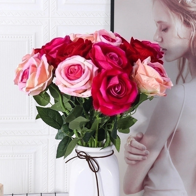 Romantic Lady Flower Flannel Artificial Plants Decorative Imitation Flowers|Home Decor Artificial Flowers