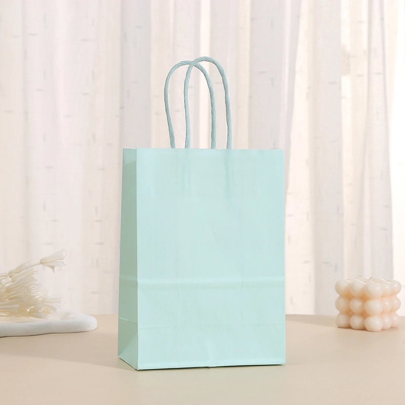 24 Pieces Minimalist Solid Color Paper Gift Bags for Daily Use | Gift Bags & Packaging