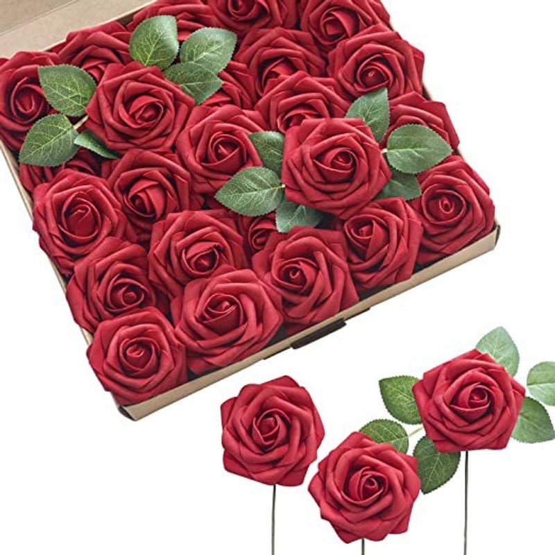 Chic Floral Plastic Artificial Flowers for Women|Home Decor & Artificial Flowers