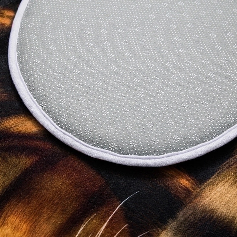 Cute Cat Design Polyester Floor Mat for Home Decor|Home & Living - Floor Rugs & Mats