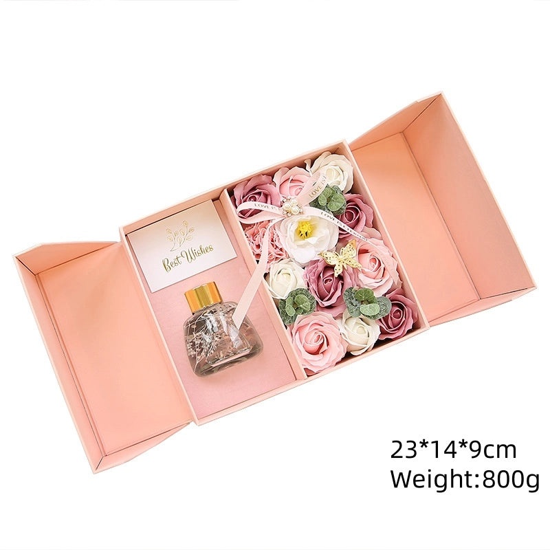 Romantic Valentine’s Day Rose Soap Flower Gift Set|Artificial Flowers