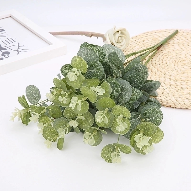 Minimalist Color Block Raw Silk Artificial Flowers Faux Plants Decorative Home Accessories|Home Decor Artificial Flowers