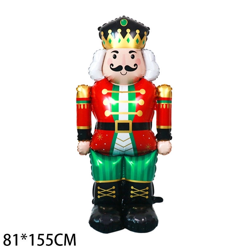 Christmas Party Balloons Set Snowman Santa Claus Gift Box Aluminum Foil Decorations|Holiday Party Supplies