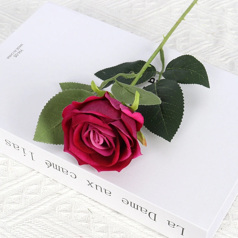 Velvet Pearl Rose Wall Decor for Home Hotel Wedding Valentine's Day | Home Decor & Wall Art