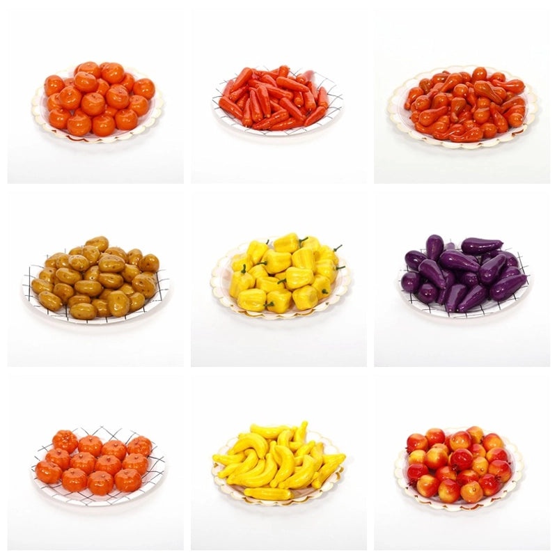 Mini Fruit Foam Props Simulation Peaches and Cherries Decorative Photo Models|Home Decor & Photo Props