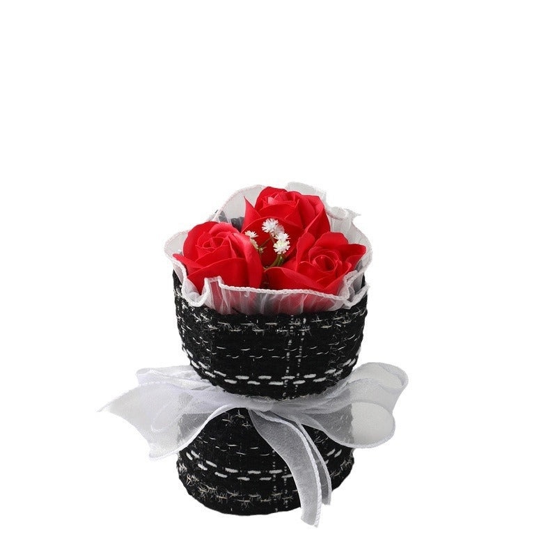 Elegant Valentine’s Day Artificial Flower Soap Gift for Women|Home Decor & Gifts