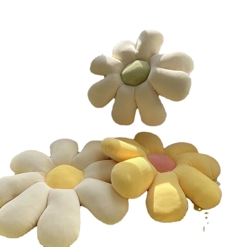 Cozy Pastoral Plush Seat Cushion in Solid Color for Home Decor|Home & Living