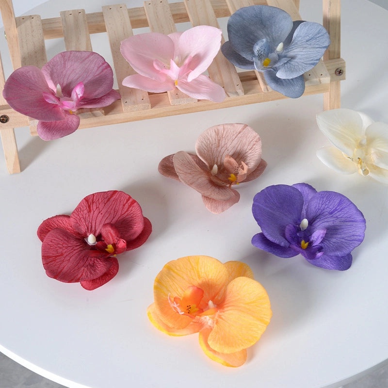 Artificial Phalaenopsis Flower Head Hairpin for DIY Wedding Decorations|Hair Accessories