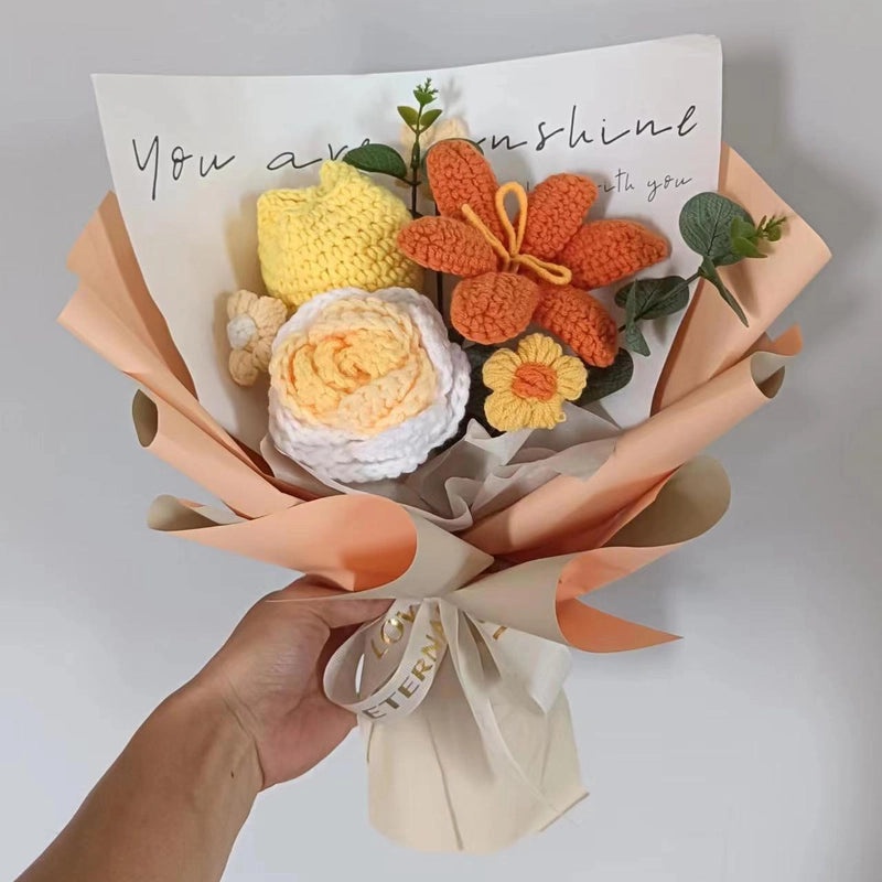 Simple Elegant Fabric Flower Bouquet|Home Decor Artificial Flowers