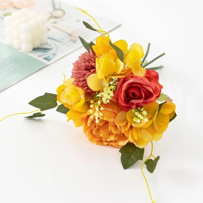 Modern Silk Flower Decoration Faux Floral Arrangement Artificial Plants for Home Office|Artificial Flowers & Plants