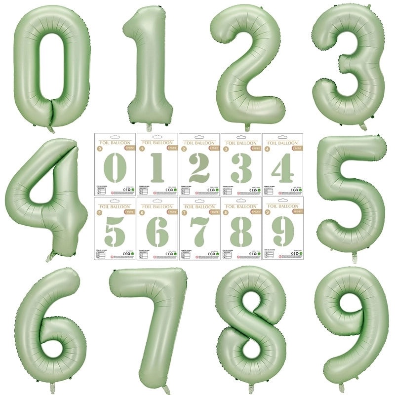 Personalized Birthday Number Balloons Aluminum Foil Party Decorations|Party Supplies Balloons