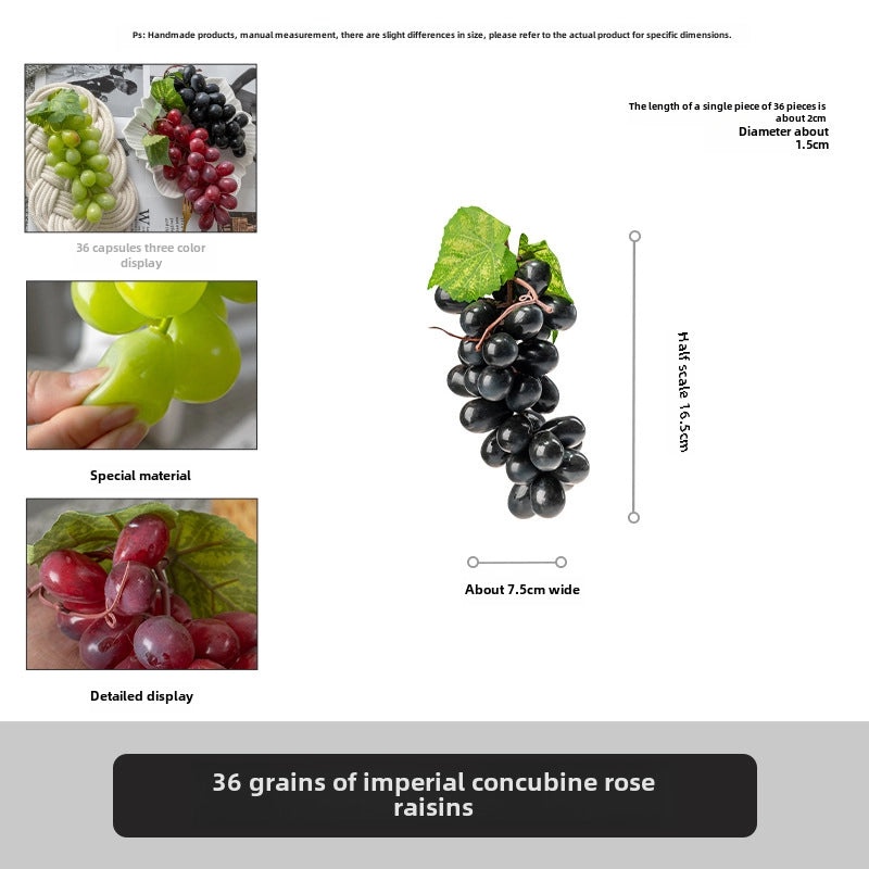 Realistic Fake Fruit Set Apple Grape Banana for Home Decor Exhibition Hotel Display Teaching Photography Props|Home Decor