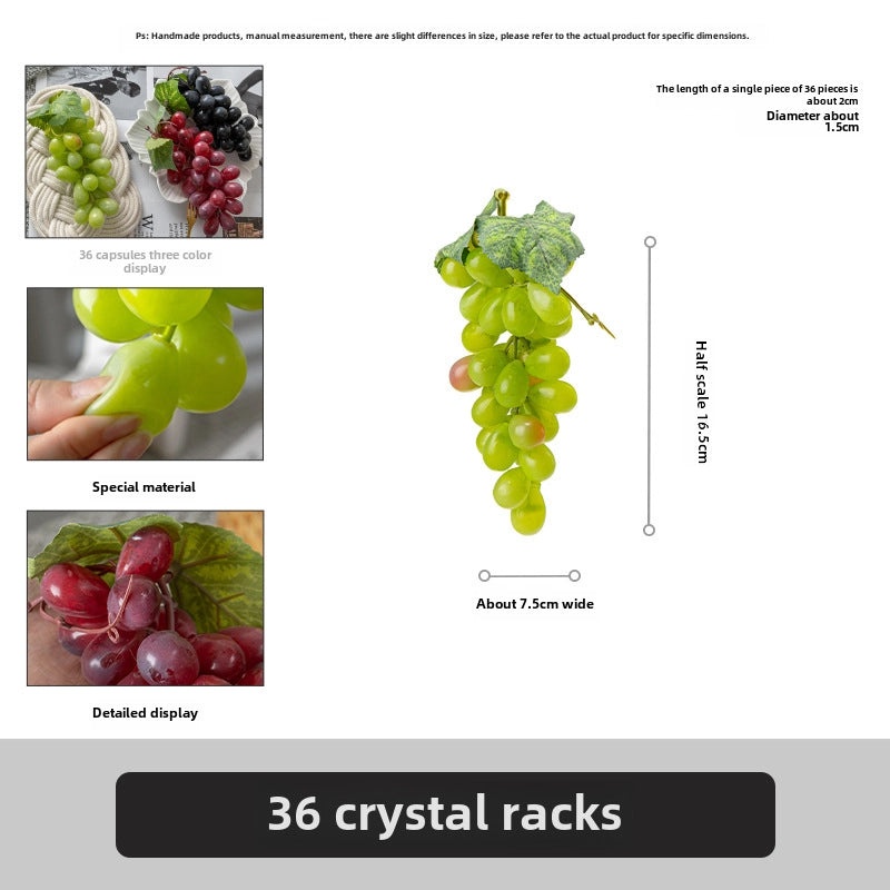 Realistic Fake Fruit Set Apple Grape Banana for Home Decor Exhibition Hotel Display Teaching Photography Props|Home Decor