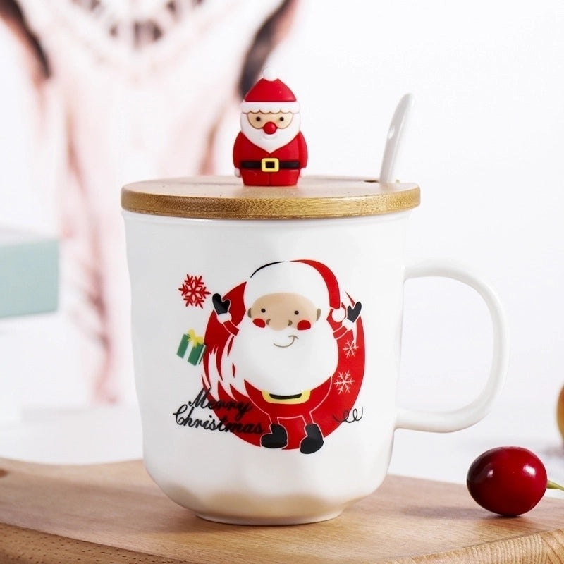 Festive Christmas Cartoon Ceramic Mug Set | Home & Kitchen Mugs