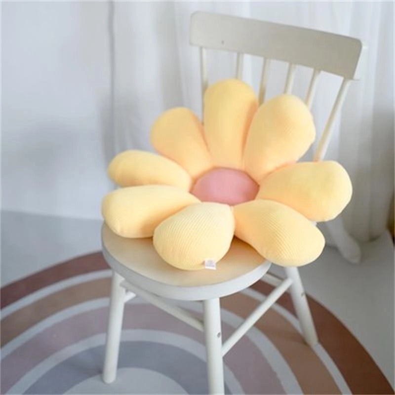 Cozy Pastoral Plush Seat Cushion in Solid Color for Home Decor|Home & Living