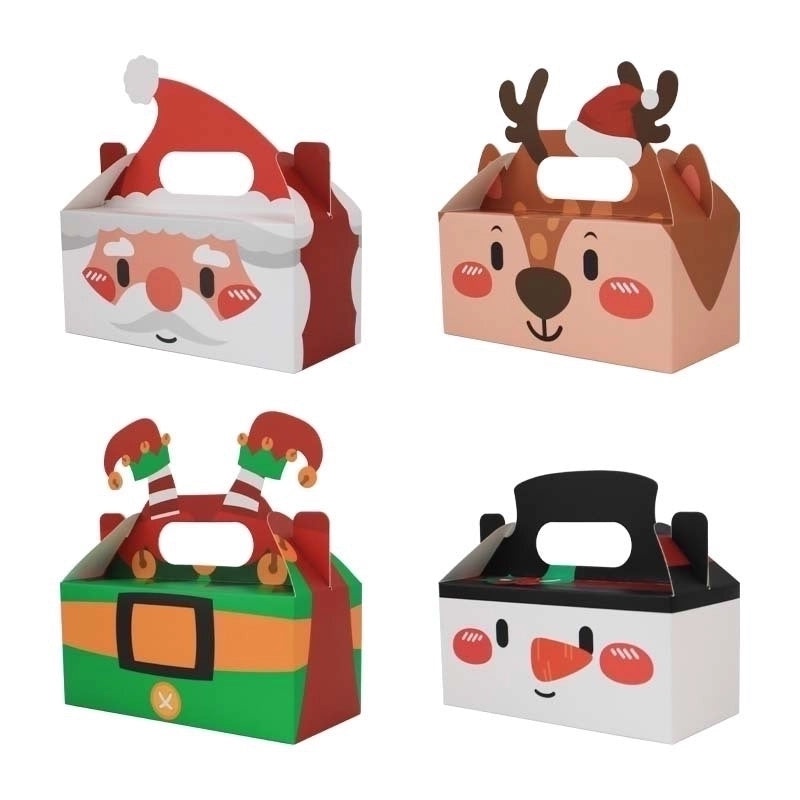 Festive Christmas Cartoon Gift Bags for Party Favors|Holiday Party Supplies