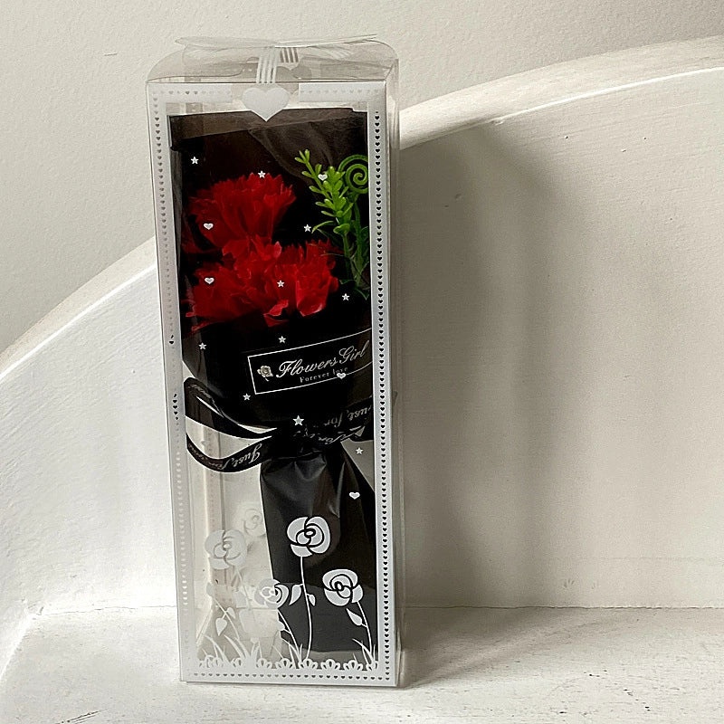 Romantic Carnation Rose Soap Flower Artificial Floral Arrangement|Home Decor Artificial Flowers