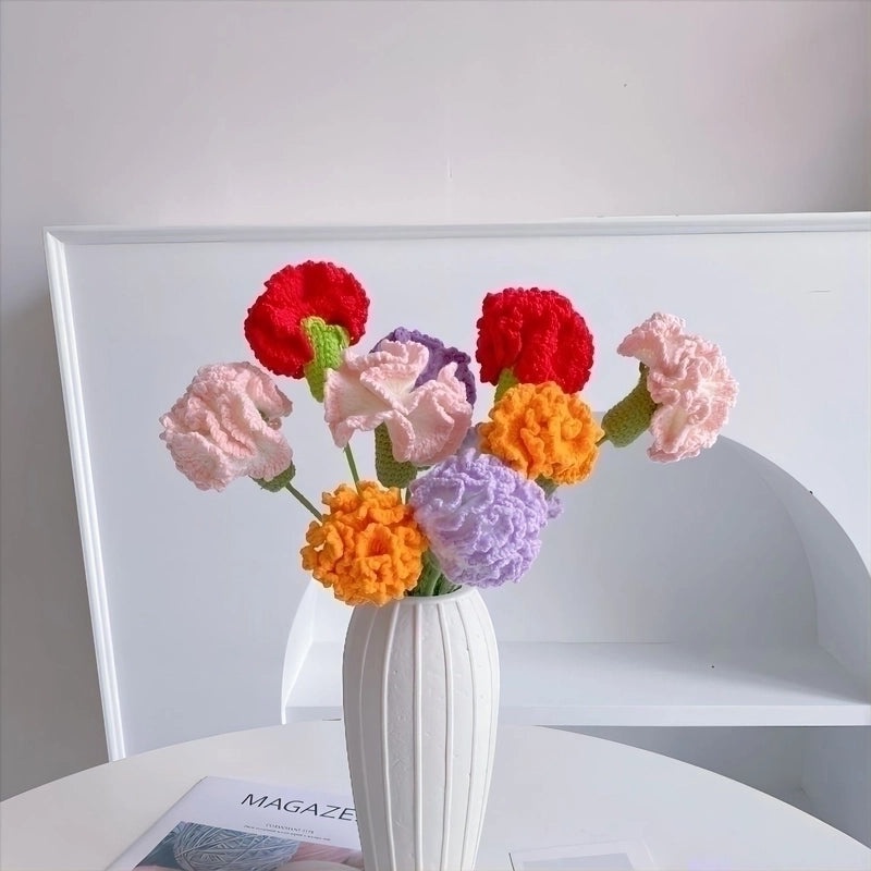 Romantic Floral Yarn Fake Plant Decoration 1 Piece|Home Decor Artificial Plants
