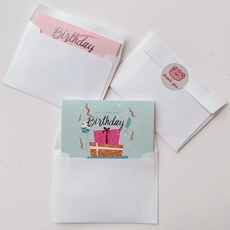 200 Pieces Birthday Party Cards with Sweet Lettering and Paper Bronzing | Party Supplies