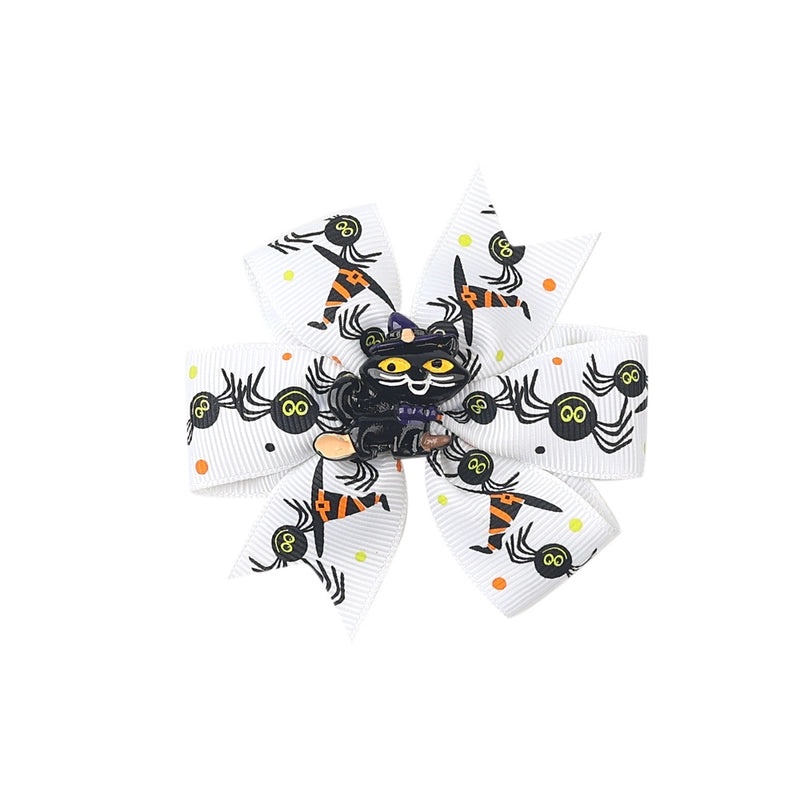 Funny Halloween Pattern Ribbed Ribbon Hairpin for Party|Hair Accessories