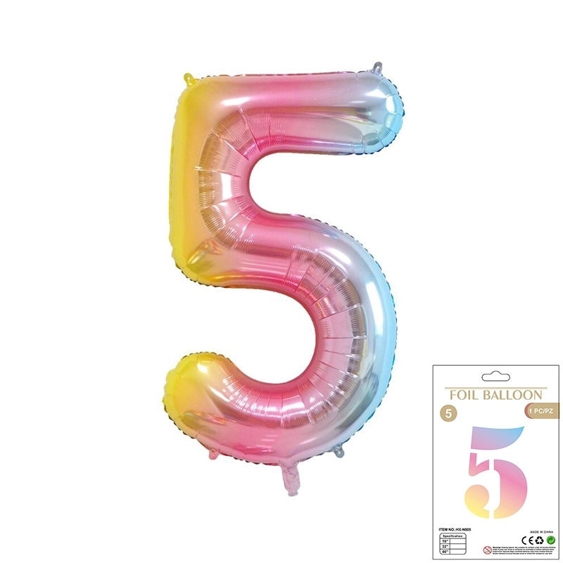 Personalized Birthday Number Balloons Aluminum Foil Party Decorations|Party Supplies Balloons