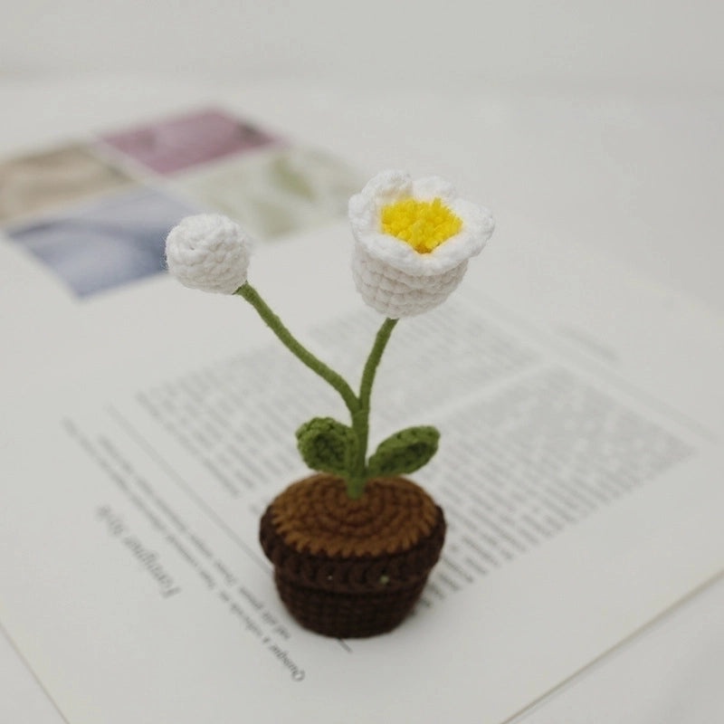 Cartoon Style Floral Cotton Thread Fake Plant 1 Piece | Home Decor Artificial Flowers