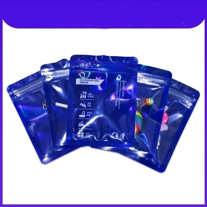 Holographic Laser Color Ziplock Bags for Jewelry Anti-Oxidation Protective Storage|Jewelry Storage & Packaging