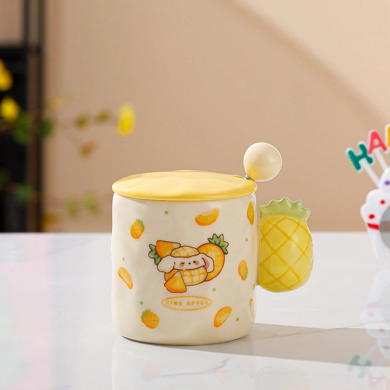 Cute Cartoon Ceramic Mug - Casual and Elegant Design | Home & Kitchen Accessories