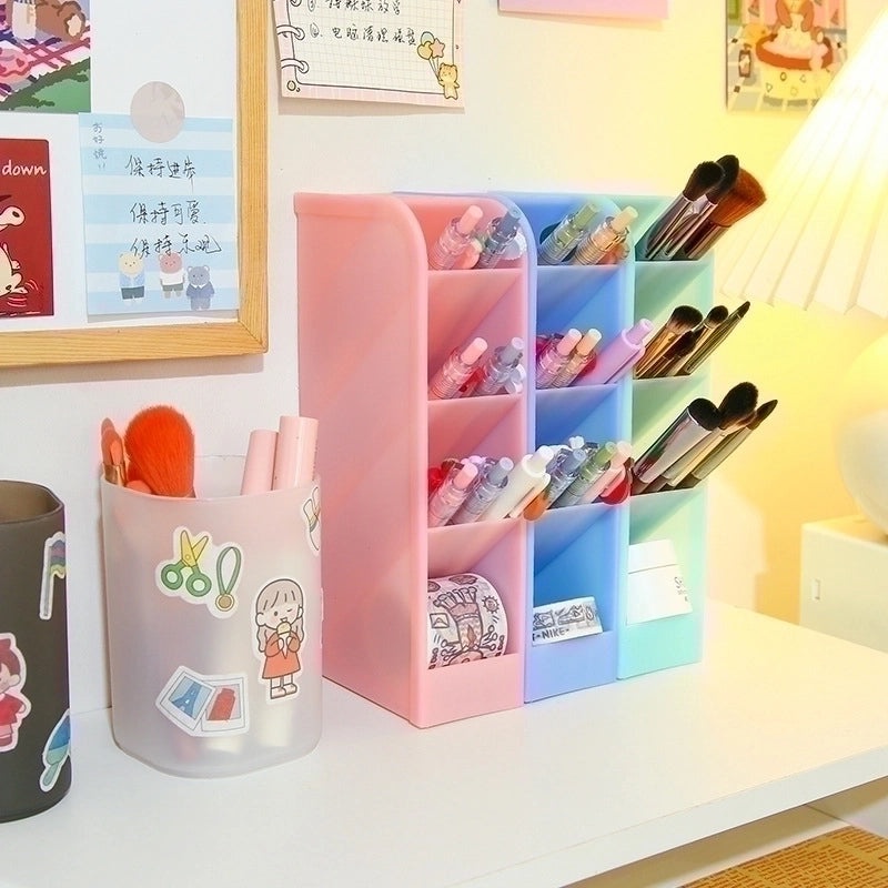 Candy Color Korean Style Desktop Organizer Box for Accessories|Home & Office Storage