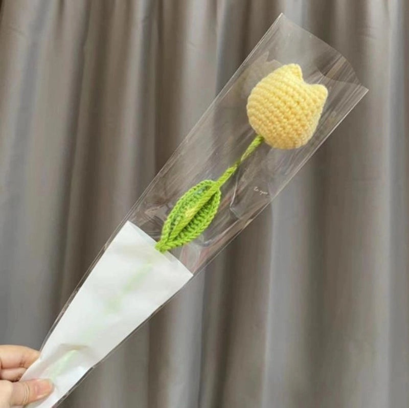 Artificial Sunflower, Rose, and Tulip Yarn Flowers Bouquet|Home Decor Artificial Flowers