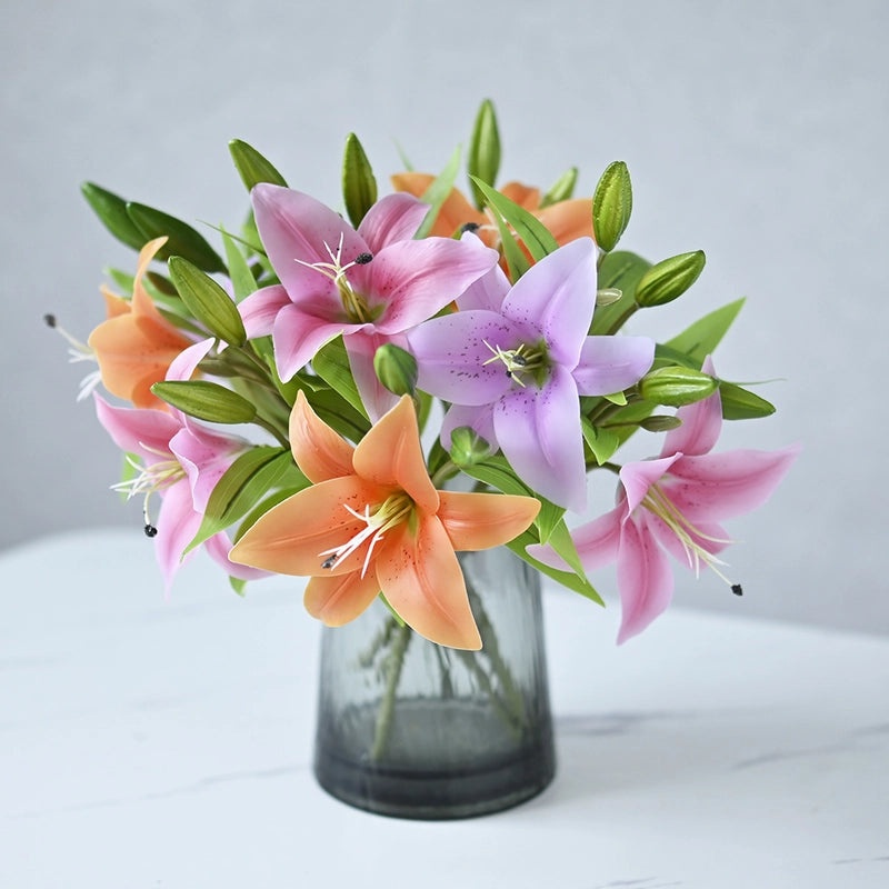 Elegant Romantic Floral Pixel Pattern Cloth Fake Flowers|Home Decor Artificial Flowers