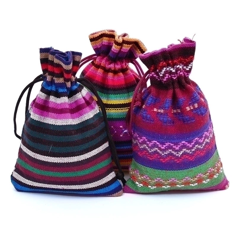 Bohemian Stripe Cotton Gift Bags | Accessories & Gift Wrapping