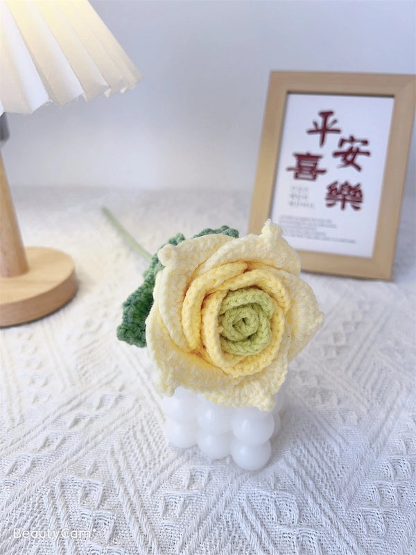 Elegant Lady Flower Yarn Artificial Blooms|Home Decor Artificial Flowers